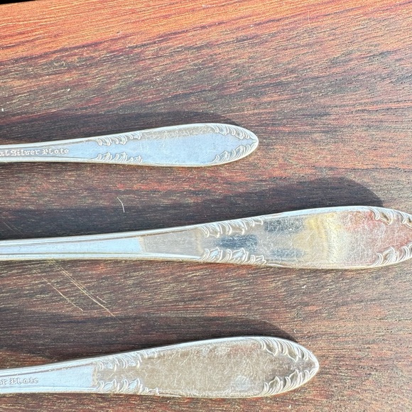 Baby Spoons Silver Plated Set of 3 National Silver Plate / Kid’s Toddler Child - Picture 5 of 6